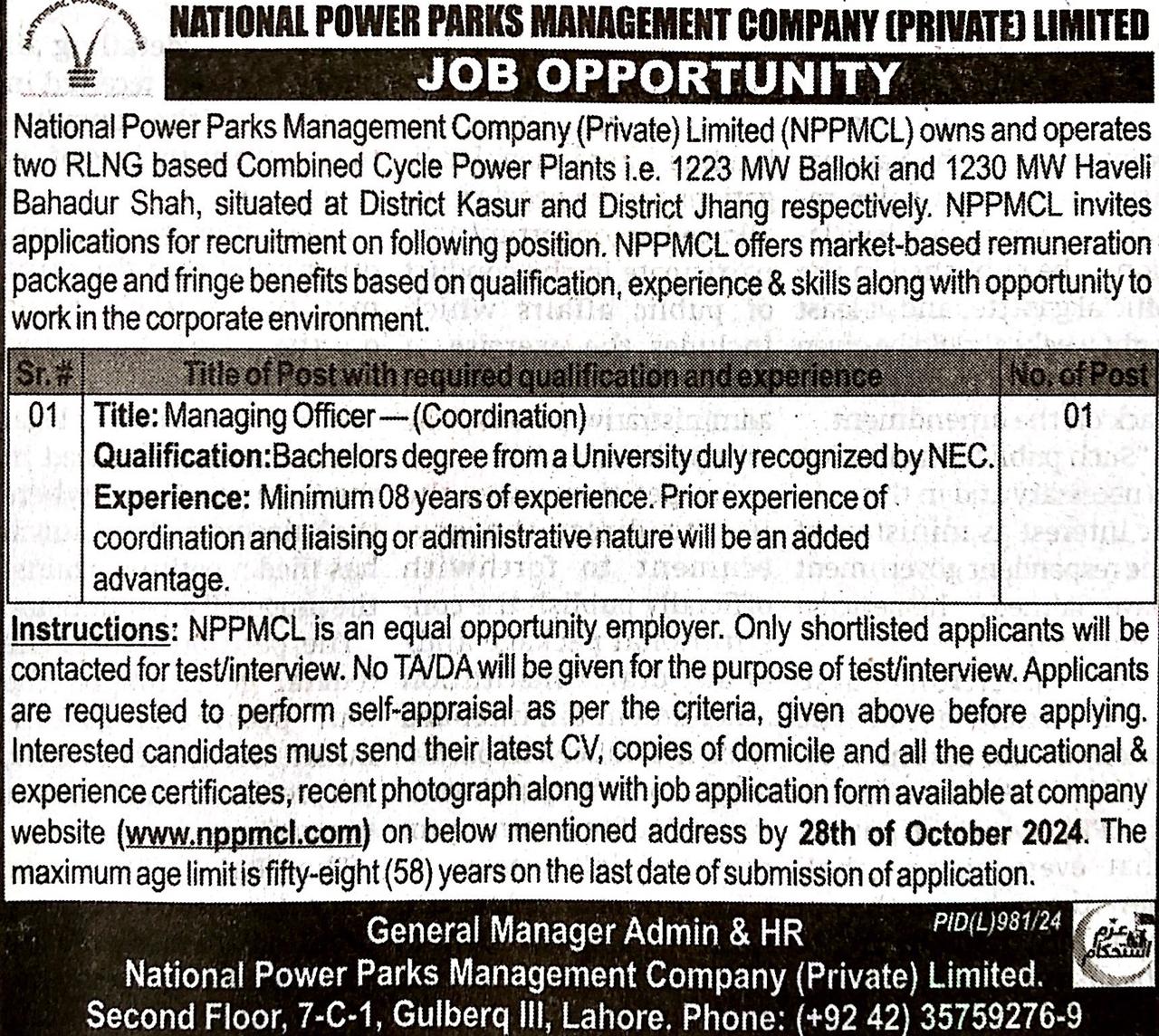 Managing Officer 